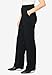 Woman Within Plus Size Tall Stretch Ponte Knit Pull-On Wide-Leg Pants - 26 T, Black