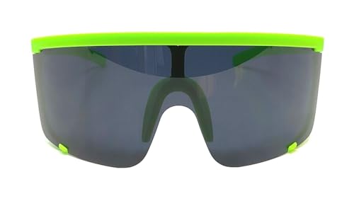 Dweebzilla Oversized Rimless One Piece Shield Lens Wrap Around Sport Sunglasses2