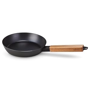 Alva Forest Nonstick Carbon Steel Frying Pan Skillet, PFAS Free, Nontoxic Pre-Seasoned Frying Pan for Searing & Cooking, Omelet Pan, Induction Cookware with Stay-Cool Handle (11″ Frying Pan)
