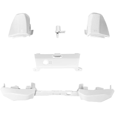 Csvrzuwo LB RB Bumper Button Replacement Kit for Xbox Elite 2 Controller, Elite Series 2 Controller Accessories LT RT Trigger Buttons Repair Parts White