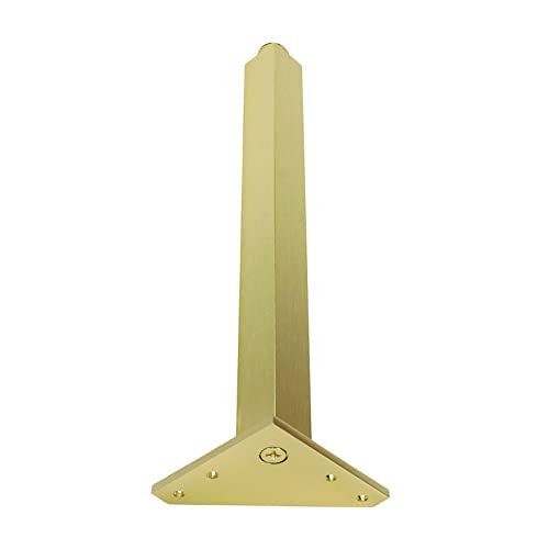 Geesatis 4 Pcs Height 300Mm/12Inch Furniture Legs Matte Gold Table Desk Legs Decor Furniture Replacement Legs Feet, With Mounting Screws #TOP2