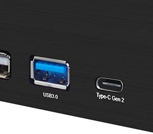 EZDIY-FAB PC Front Panel Internal Card Reader USB HUB, USB 3.1 Gen2 Type-C Port,USB 3.0 Support SD MS XD CF TF Card for Computer, Fits Any 5.25" Computer Case Front Bay