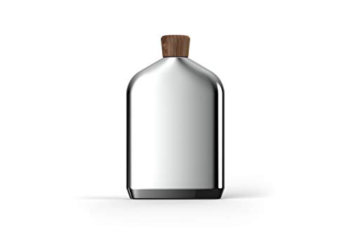 Nambe Vie Collection Flask | 8-Ounce Liquor Flask For Men | Leakproof Drinking Flask | Made With Acacia Wood And Stainless Steel | Hip Flask For Wedding Party Gift Outdoor Activities #TOP1