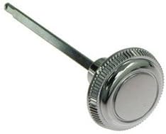 67-69 Chevy Headlight Switch Knob with Shaft - Silver Push Button Rotary Switch