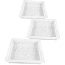 3pcs Spanish Cement Brick Mold Plastic Path Maker Mold for DIY Concrete Paving Reusable Sidewalk Garden Walkway Molds for Stunning