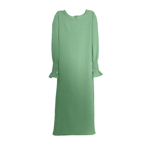 Muslim Dress for Girls Islamic Prayer Abaya Long Sleeve Cardigan Kaftan Robe Dresses with Hijab Ramadan Dubai Outfits2