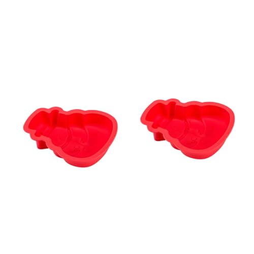 MAGICLULU 4piezas Moldes De Silicona Para Pasteles De Navidad Diseño De Muñeco De Moldes De Repostería Para Actividades Casa