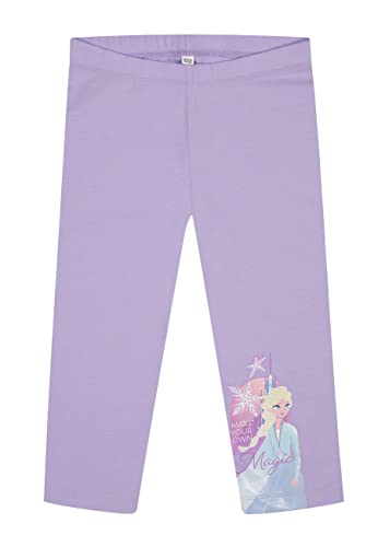 ONOMATO! La Reine des Neiges Elsa Legging pour enfant fille, lilas, 122 cm-128 cm