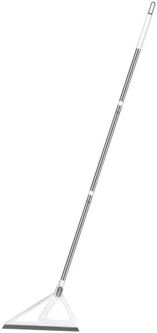 Rubber Squeegee Broom for Floor - RONSUNG Multifunction Scraping Silicone Broom Sweeper, Squeeze Broom Sweeping Water, Fine Dust Remover, Cleaning Pet Hair, Rugs, Glass Windows