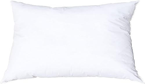 Image of Pillowflex Synthetic Down Pillow Insert 12x22 in - Karate Chop Pillow | Small Rectangle Sham Form, Plush Polyester Cotton Blend, Cloud-Like Comfort, Clump-Resistant Fill, Smooth Elegant Finish