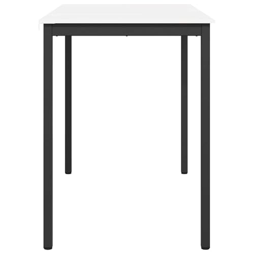 Table de bar blanche ultra stable avec son support en H - 7