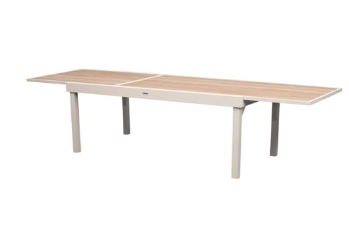 Hespéride - Table de Jardin 12 Places Piazza Extensible Argile