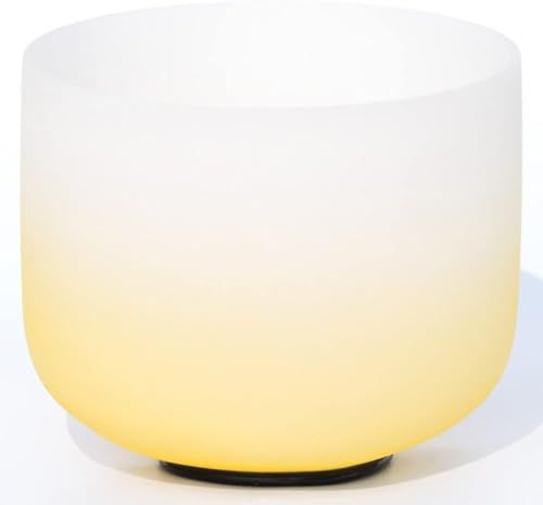 USZWBY Perfect Pitch 432Hz Frosted Quartz Crystal Singing Bowl with