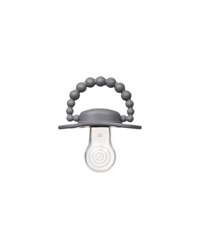 LUU - Tetinas 3-6 Meses - Tetina de Silicona Médica, Favorece el Correcto Desarrollo de la Cavidad Bucal y de los Dientes, Apta para la Lactancia Materna, Sin BPA - Lovely Gray