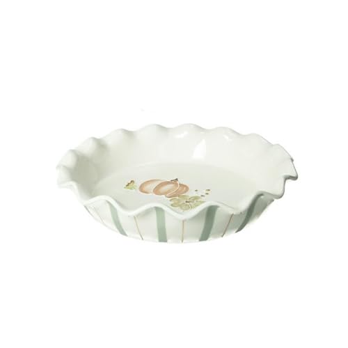 BRANDANI Runde Kuchenform aus Steingut, Herbstlinie Le Kürbisse 25,5 cm