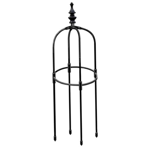 AZIDWERYQ Treillis obélisque Rond de 0, 9 m de Haut, épais, antirouille, Cadre topiaire pour Plantes grimpantes, Facile à Assembler, Cadre pour Plantes grimpantes Jardin intérieur et extérieur pour
