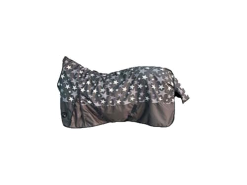 Couvertures HKM Pittsburgh Stars gris clair 155 cm drap de box chaud cheval