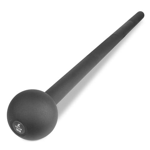 Image of ProsourceFit Steel Macebell, Heavy Duty Steel Mace, Workout Mace with Non-Slip Grip for Gada, Strength and Core Training