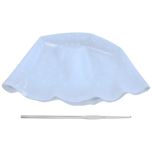Housoutil Gorro de Silicona para Teñir el Cabello con Ganchos Elástico y Reutilizable Talla Única Herramienta Profesional para Mechas en Casa y Salón Tapa de Tinte Color Color Aleatorio