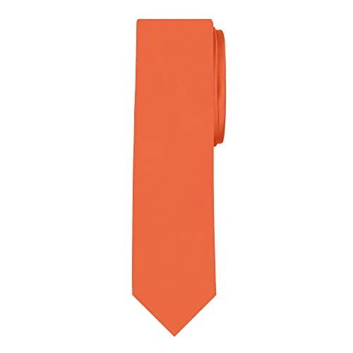Image of Jacob Alexander Men's Slim Width 2.75 inch Solid Color Tie