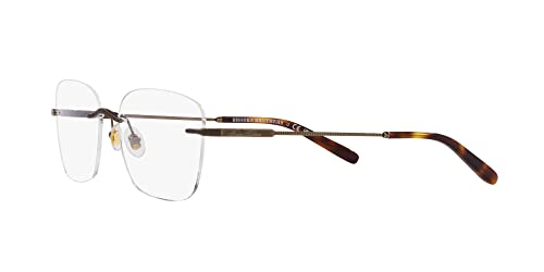 Image of Brooks Brothers Men's Bb1107t Titanium Rectangular Prescription Eyewear Frames
