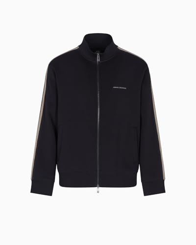 Armani Exchange mens Arm Stripe Full Zip Up Jacket Sweatshirt