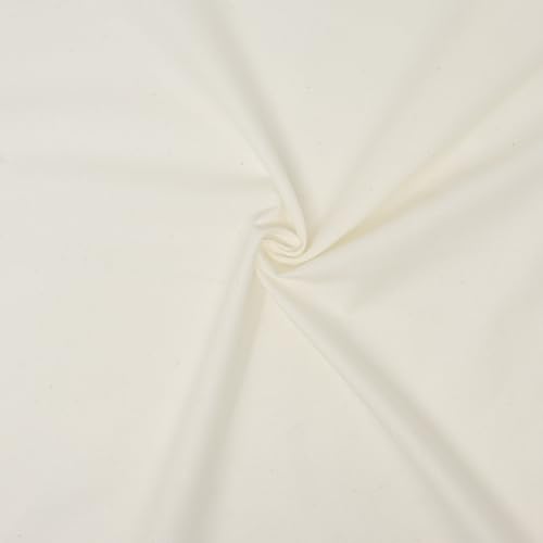 ROC-lon 100% Cotton 108 Wide Preshrunk Lightweight Quilt Backing Fabric for Sewing and Craft Solid Natural 3 Yard Cut