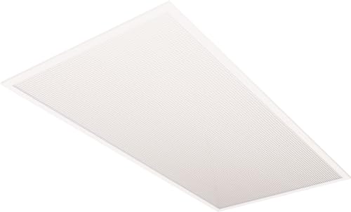 Image of Lithonia Lighting CPX 2x4 LED Flat Panel Light, 2 ft. x 4 ft. LED Light Panel, Ceiling Lighting Fixture for Shop Lighting, 4000 Lumens, 4000K Cool White, A12 Prismatic Lens, White