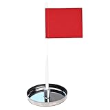Golf Cup and Flag - Portable Weather Resistant Practice | Golf Pin Putting Green Cups Set Ideal for Outdoor Backyard Beach Course Driving Range Golfer Kids Adults Athletes Training