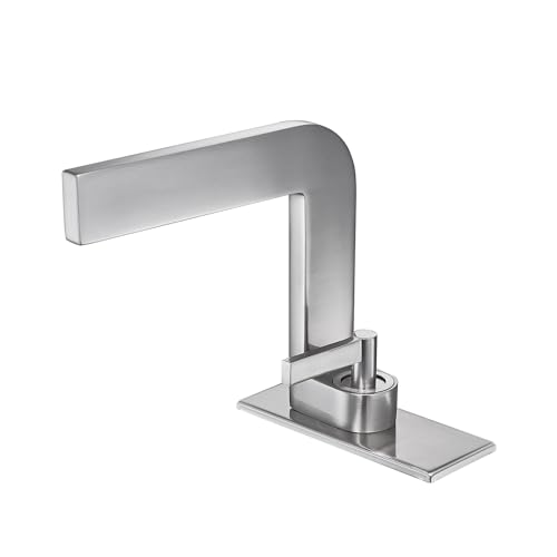 Robinet de salle de bain en cuivre or noir monotrou pour lavabo de comptoir moderne