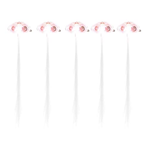 LEDライトヘアライトアップファイバーLEDヘアバレッタパーティーバーダンアクリップマルチカラーッシュバレッタクリップブレイド184