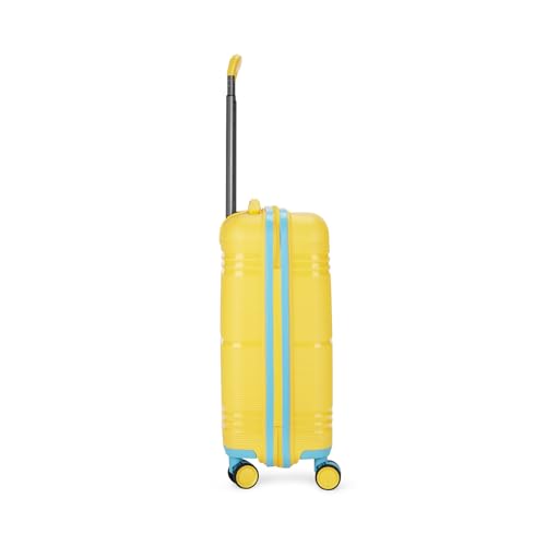Image of Skybags Cabin Paratrip Hardshell Luggage (55 Cm) | Polypropylene Luggage 4 Wheel Inline Trolley Bag with 8 Wheels | Bumblebee | Unisex, Small, Yellow