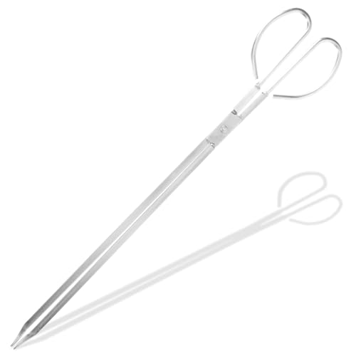 MUELODSIC Pinzas para Chimenea de Acero Inoxidable Pinzas Resistentes para Leña y Basura Agarrador Multipropósito para Barbacoa y Camping Herramienta Portátil para