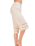 Subuteay Culottes Slip for Women Lace Snip-it Pettipants Bloomer Half Slip Shorts Loose Pajama Pants Nude...