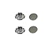 Nickel Plated Metal Hole Plugs 7/8