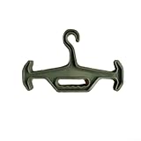 Percha de chaleco resistente con diseño de viga en I, ganchos multidireccionales y mango reversible para un almacenamiento seguro y para un fácil transporte de equipos de buceo o exteriores (verde)