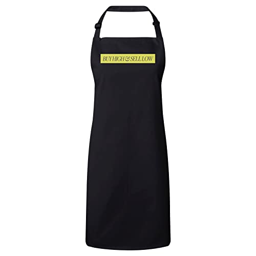 Tablier cuisine noir crypto buy high sell low en coton premium pour trading blockchain