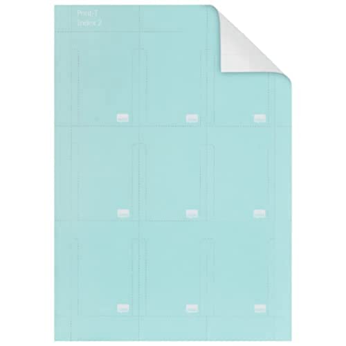 Nobo 2402006 Kartentafel-Zubehör T-Karten, Größe 2, 20 Stück, blau