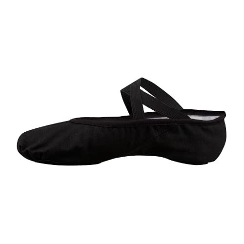 Legou Ballet Shoes for Children and Adults Dance Shoes Girls Soft Leather Sole Yoga Shoes Soft Black Size US6.5/EU37
