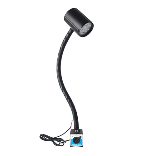 YushenFu IP68 Waterproof LEDs Magnetic Light, Flexible Gooseneck Work Light 360° Adjustable, for Lathe CNC Milling Drill Industrial Lighting(Size:7W 24-36V)