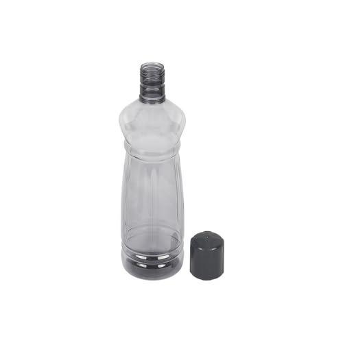 Image of PEARLPET Apple BPA-Free Plastic Water Bottle Set |Lightweight, Leak-Proof & Freezer Safe - Pack of 6 (1000ml Each), Grey