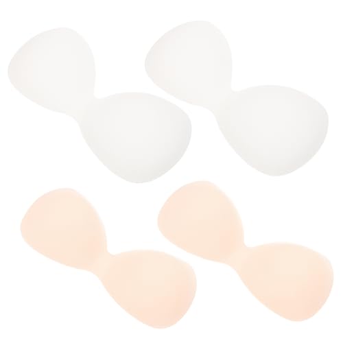 Ipetboom 4 Piezas Almohadilla para el de algodón y sostén deportivos para mujer deportes largo cinta de doble cara para el almohadillas de de baño Nylon