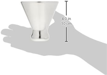 Miniatura 2 de Cork Pops Nicholas Martini Glass Barware, 4 pulgadas de alto con 4 pulgadas de diámetro, plata