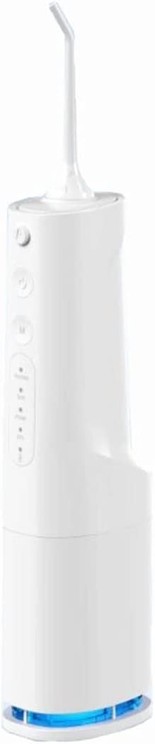 GeRRiT Flosser de agua - Irrigador dental inalámbrico Pick - Kit de hilo dental for el cuidado bucal de adultos, limpiador de dientes impermeable IPX7 con 4 modos de limpieza Tanque de agua desmontabl
