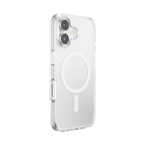 Image of POPSOCKETS iPhone 16 Case Compatible with MagSafe, Phone Case for iPhone 16, Wireless Charging Compatible, Case Only - Clear