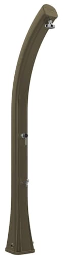 Douche solaire de jardin 35L mitigeur et lave-pieds Arkema Happy XL Dove Grey