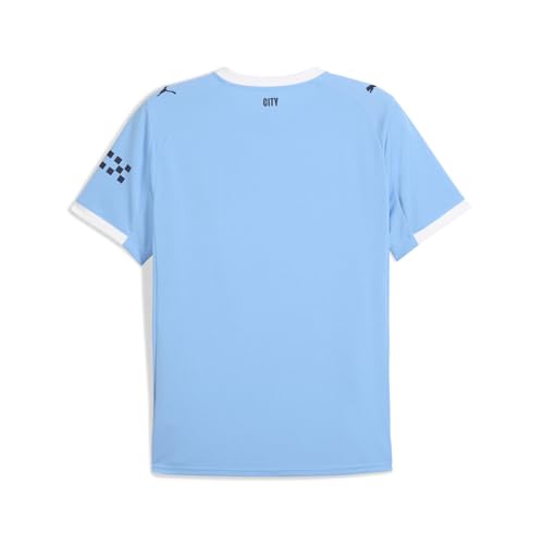 PUMA Mens Manchester City Crew Neck Short Sleeve Home Jersey Replica Casual - Blue, White - Size XL - image 3