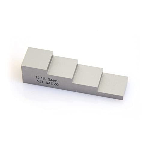 Bloque de Calibración Ultrasónico de 4 Pasos 5mm 10mm 15mm 20mm para Medidor de Espesor Ultrasónico de Acero 1018 en Pruebas NDT miniatura 3
