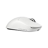 Logitech G PRO X Superlight 2c Wireless Gaming Mouse, 51 g pro-Grade Compact Mouse with 5 programmable Buttons, USB-C Charging, 44K DPI Sensor, up to 8 kHz Polling for PC/Mac - White