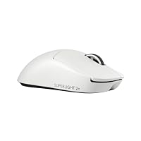 Logitech G PRO X Superlight 2c Lightspeed Gaming Mouse - White - Wireless Gaming Mouse, 51g pro-Grade Compact Mouse with 5 programmable Buttons, 44K DPI Sensor, up to 8 kHz Polling for PC/Mac [Warehouse]